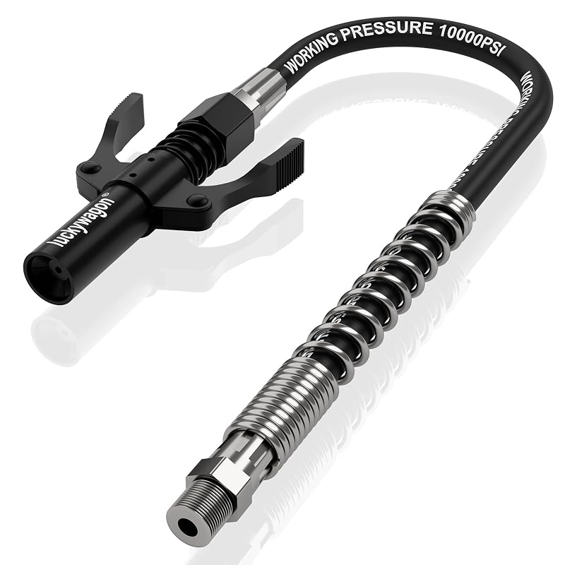 Kit de Mangueira Flexível e Acoplador para Engraxadeira luckywagon LW-BLH-30-1, 30,5 cm