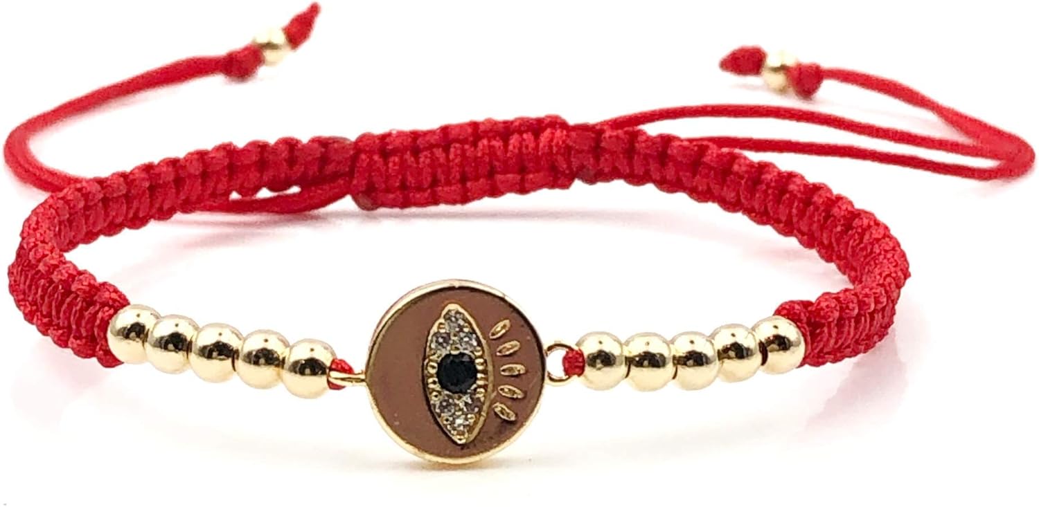 Lucky Evil Eye Charm Hand-Woven Adjustable String Bracelet for Women Protection - Image 8