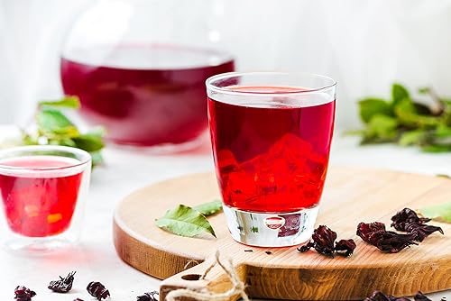 Miniatura 5 de Flores secas de hibisco cortadas y tamizadas, Flor de Jamaica, ideal para té de hibisco Jamaica. 4 oz y 1 libra (1 libra)