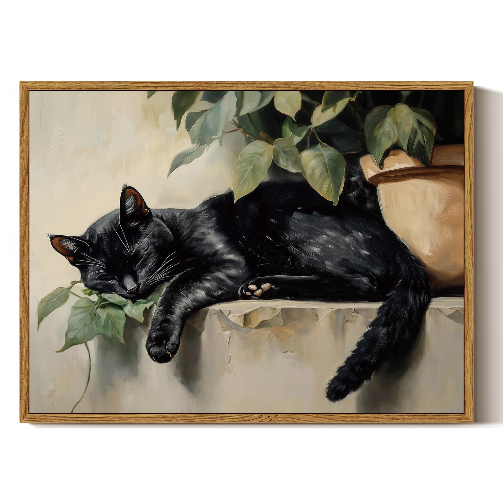 ARPEOTCY Framed Canvas Wall Art Prints, Living Room Hallway Shelf Decor, Cotton Floral Picture Paintings Wall Decor, Vintage Decor for Bedroom Bathroom Table, Aesthetic Room Decor, 20x25cm — view 30