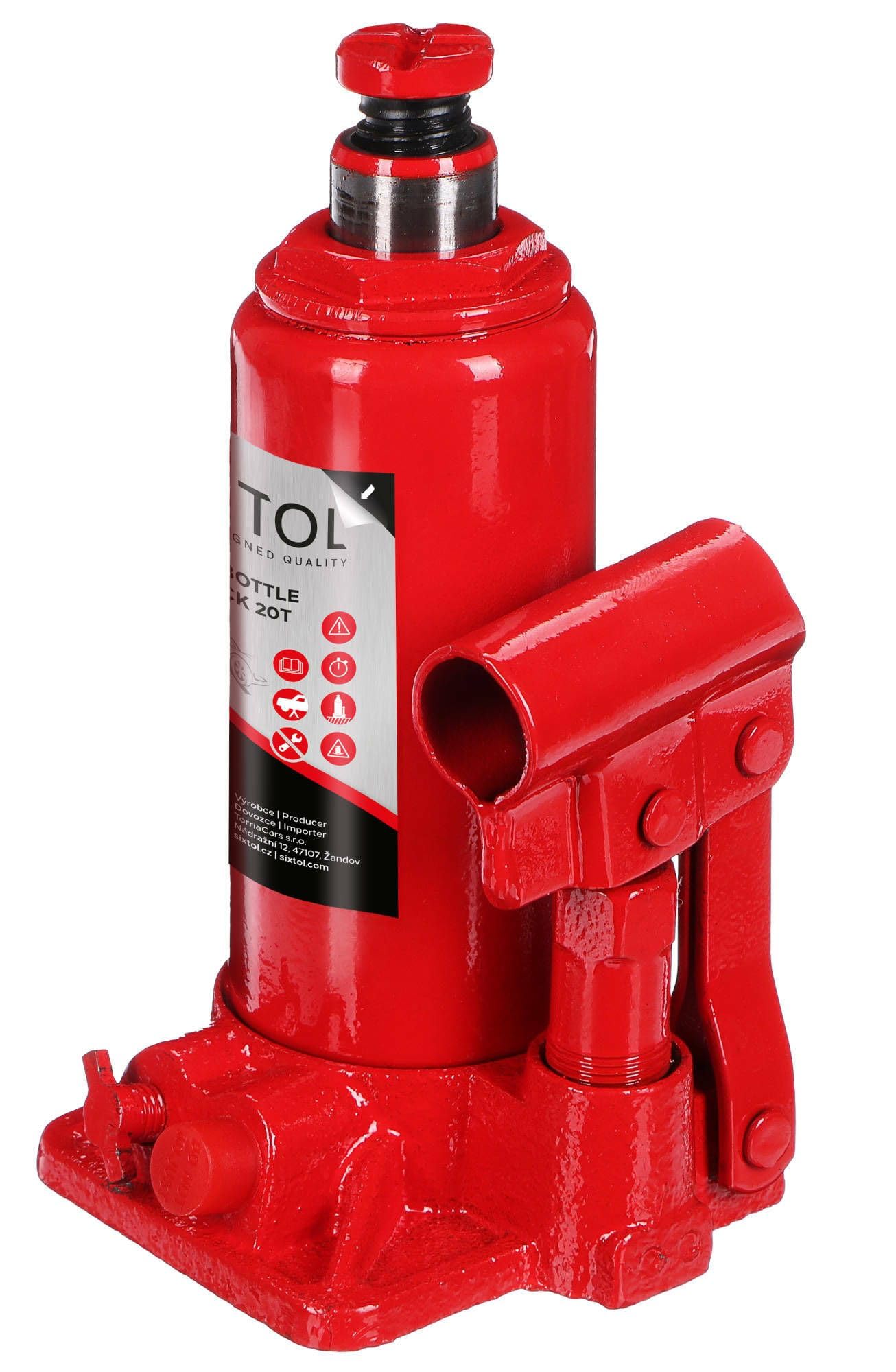 SX BOTTLE JACK 20T | Hydrauliczny podnośnik typu butelkowego | Udźwig 20 ton