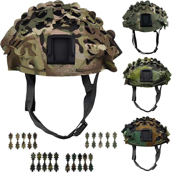 4 PCS Camo Helmet Covers for Tactical Helmet, Helmet Scrim