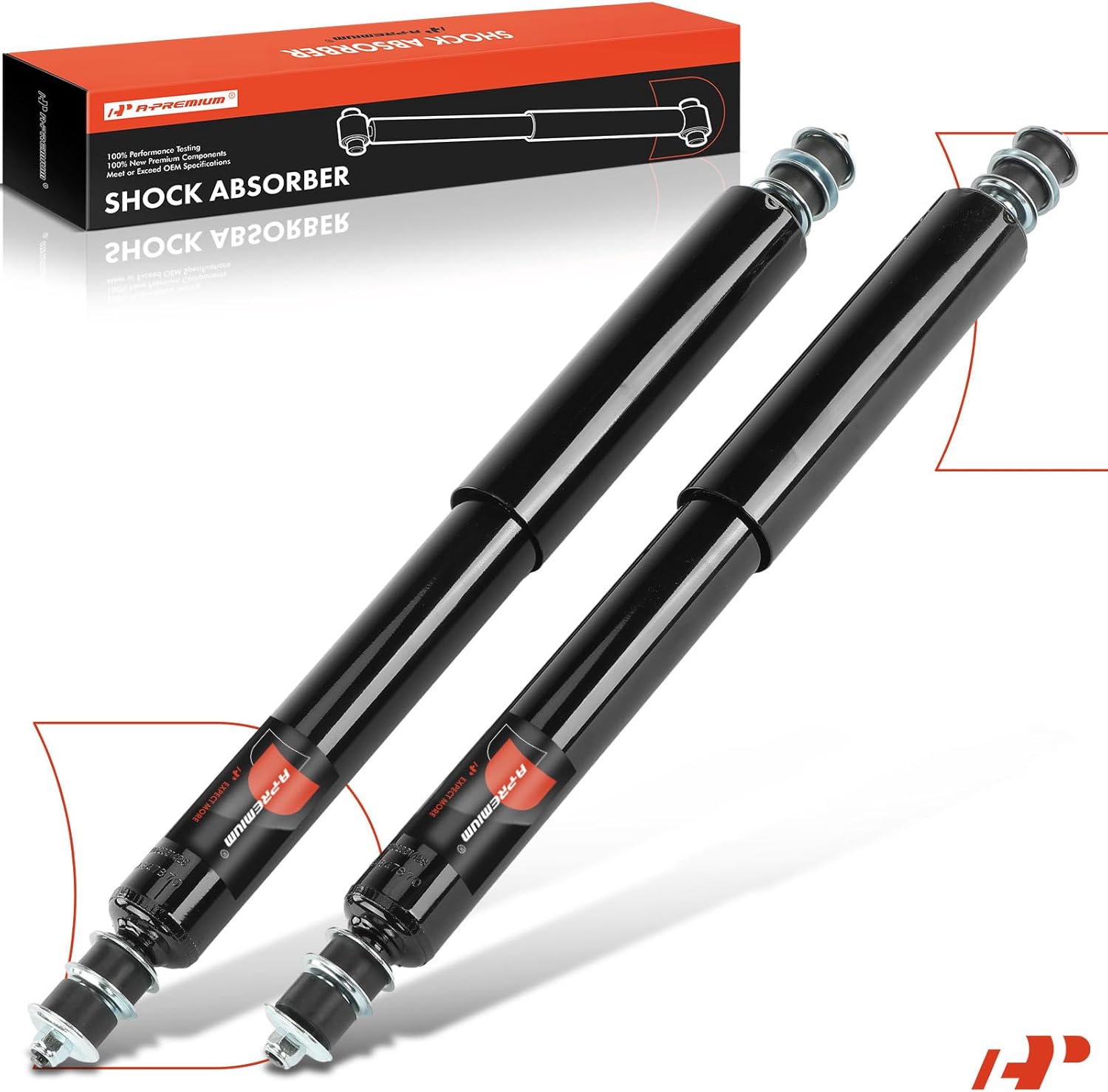 A-Premium Front Pair (2) Shock Absorber Compatible with Toyota Land Cruiser 1991-1998 & Lexus LX450 1996-1997, Driver and Passenger Side