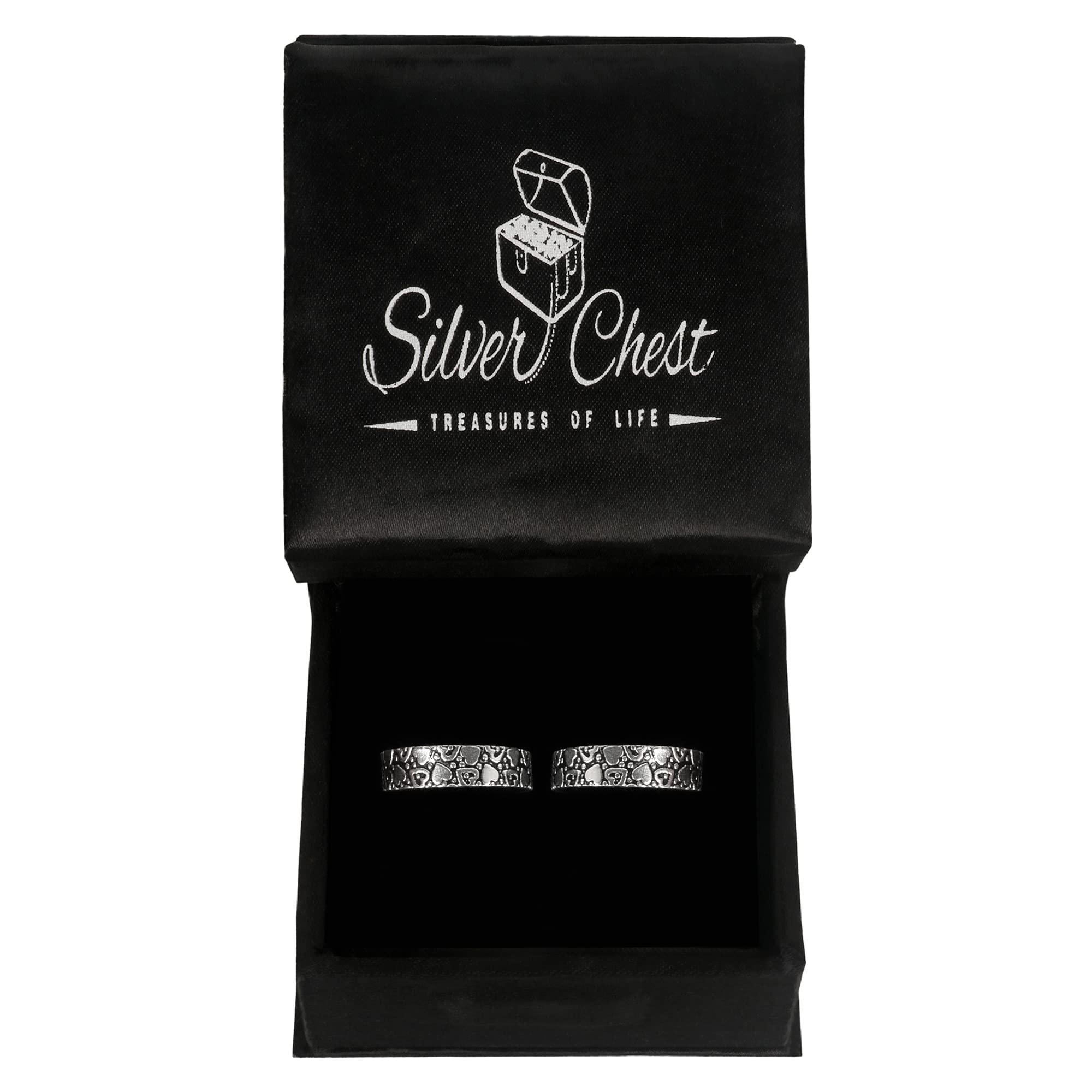 Stylish Sterling Oxidised Toe Rings with 3D Self Designs