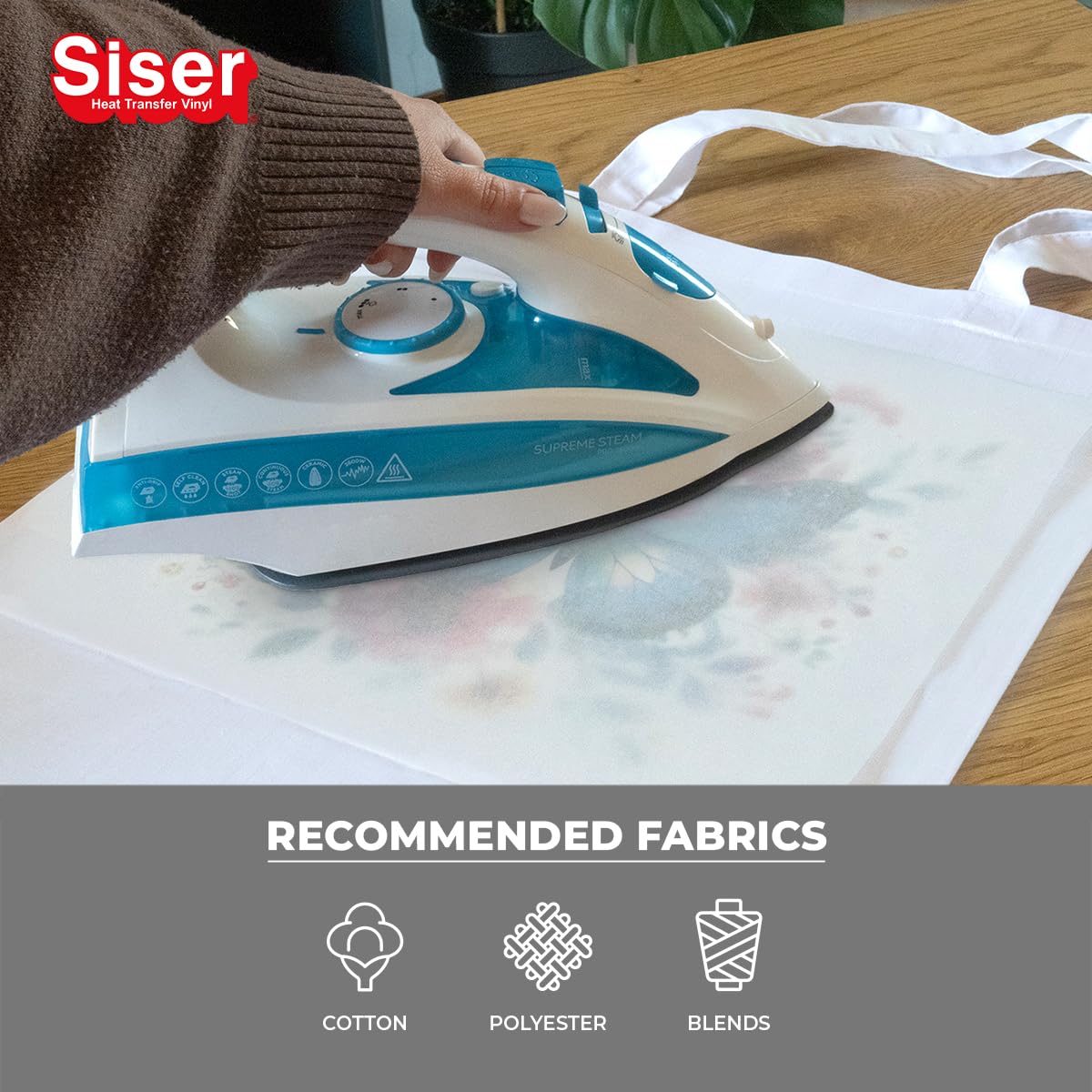Siser Easy Color DTV pack 5+5, Vinile Termotrasferibile Termoadesivo Stampabile con Stampanti a Getto d'Inchiostro. 5 Fogli Formato A4 di Easy color e 5 Fogli Formato A4 di Application Tape