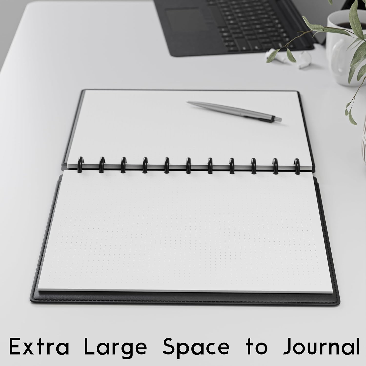 Discbound Letter Size Extra Thick Dot Grid Paper Refill, 200 Sheets (400 Pages), 8.5 in. x 11 in., 120 GSM, 11 Disc Notebooks