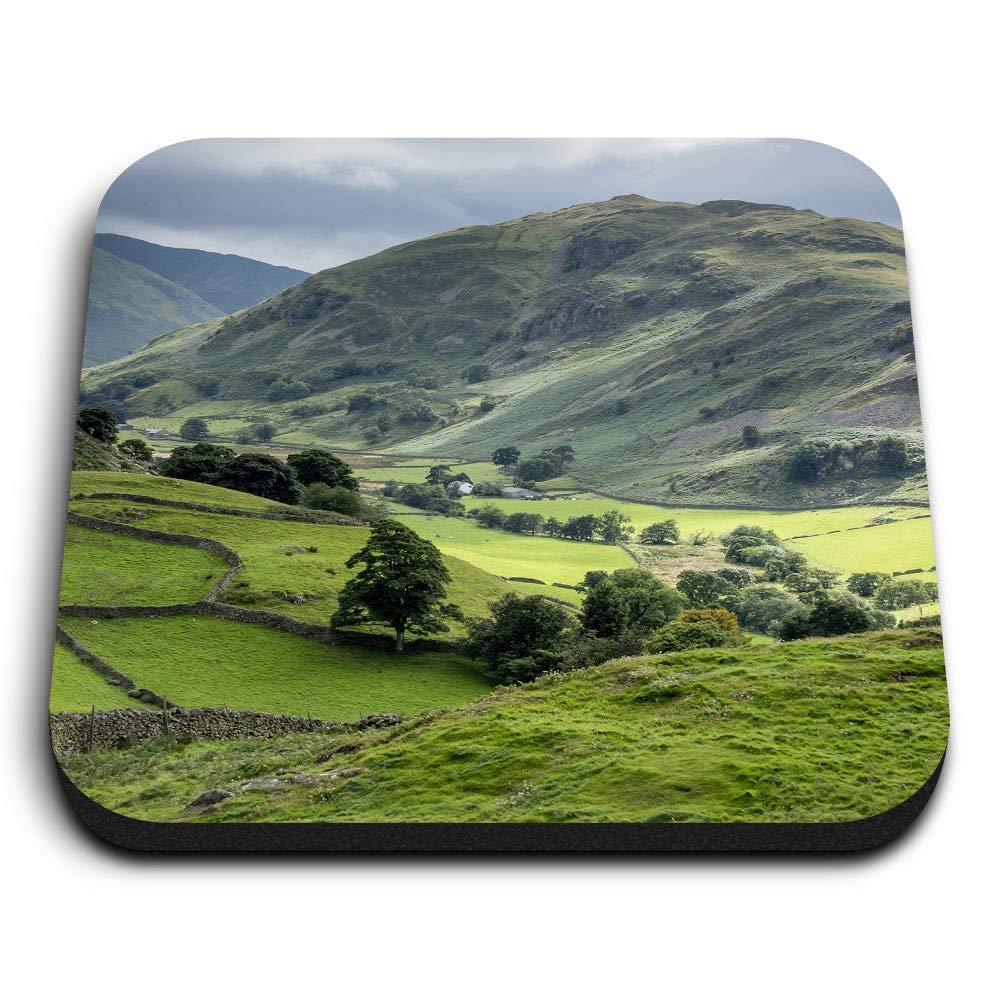 1 x Square MDF Magnets - Lake District Valley England 45500
