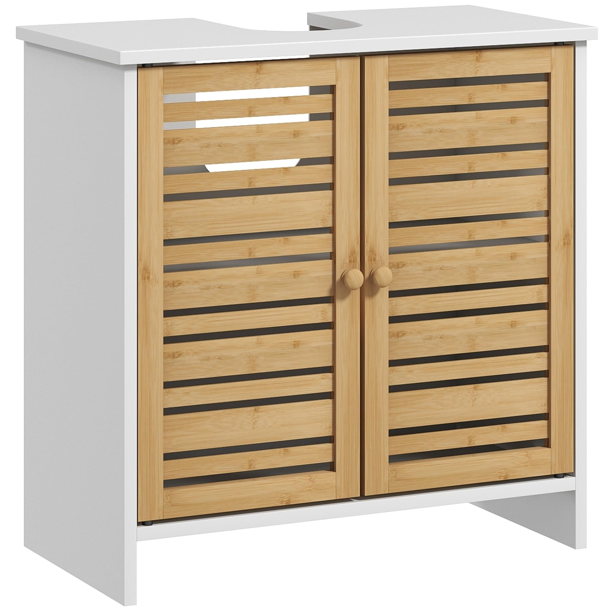 homcom meuble sous vasque 2 portes