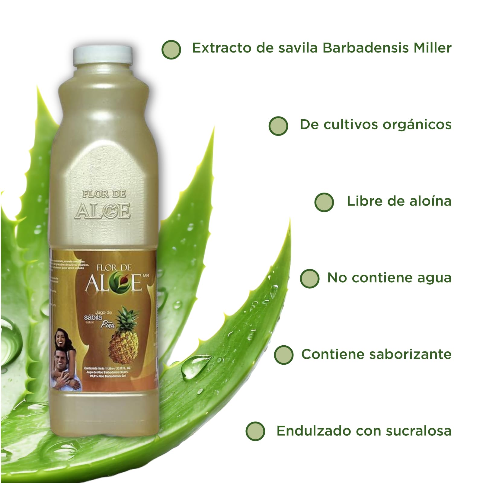 Flor de Aloe Jugo de Aloe Vera 100% Natural, Recomendado para Combatir  Acidez, Reflujo, Gastritis, Sabila Natural, Aloe Vera Sabor Pia. 1Lt. :  Amazon.com.mx: Salud y Cuidado Personal