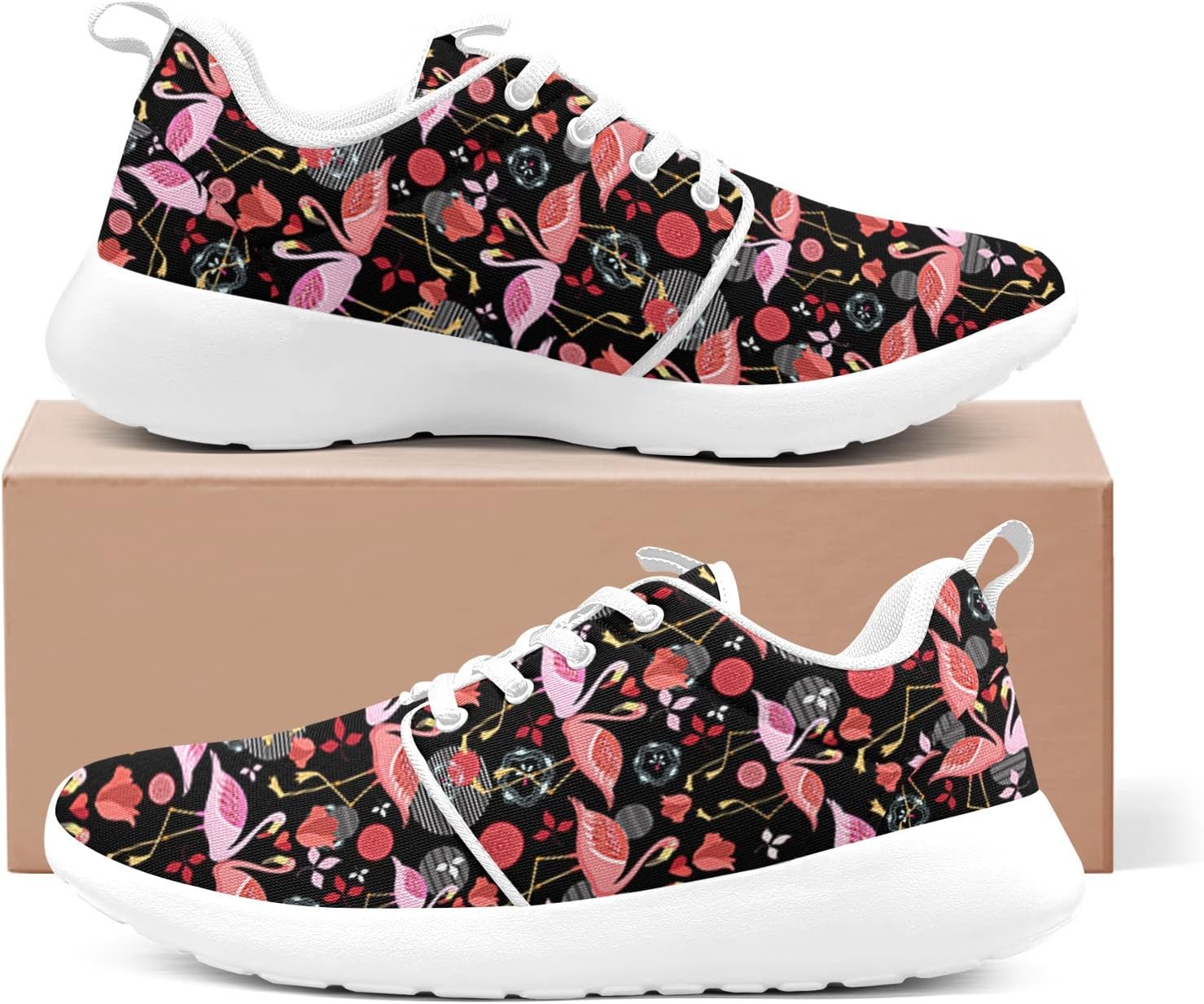 Beautiful Flamingos Shoes for Women Walking Running Athletic Lightweight Shoes Tennis Sports Comfortable Sneaker Gifts - Image 5
