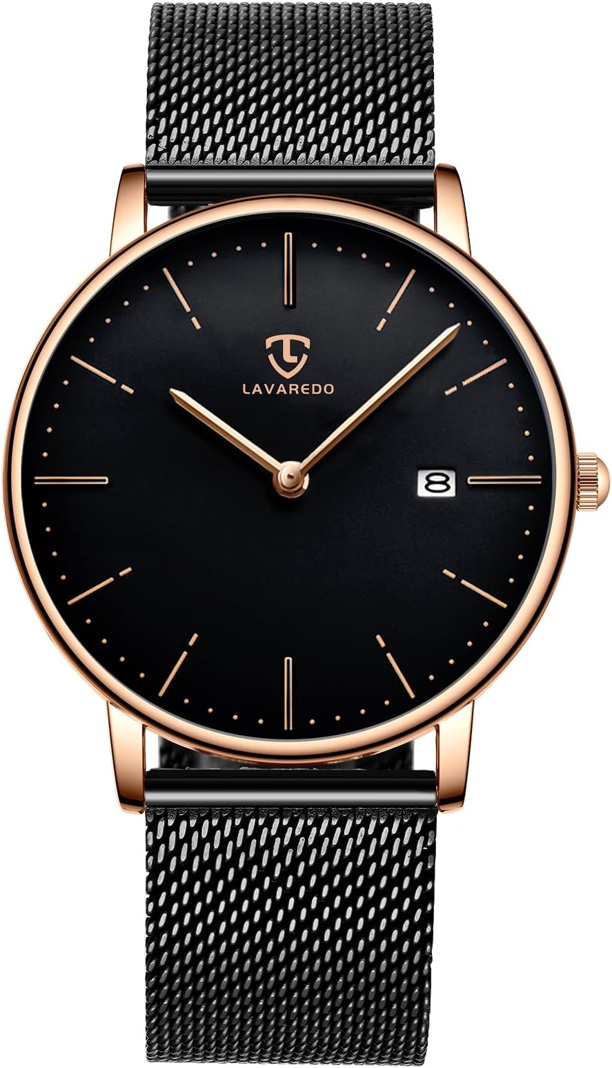 Ben Nevis Wristwatch, Simple, Stylish, Thin, Casual, Date Display, Waterproof, Analog Quartz Watch, 01-black, Bracelet Type