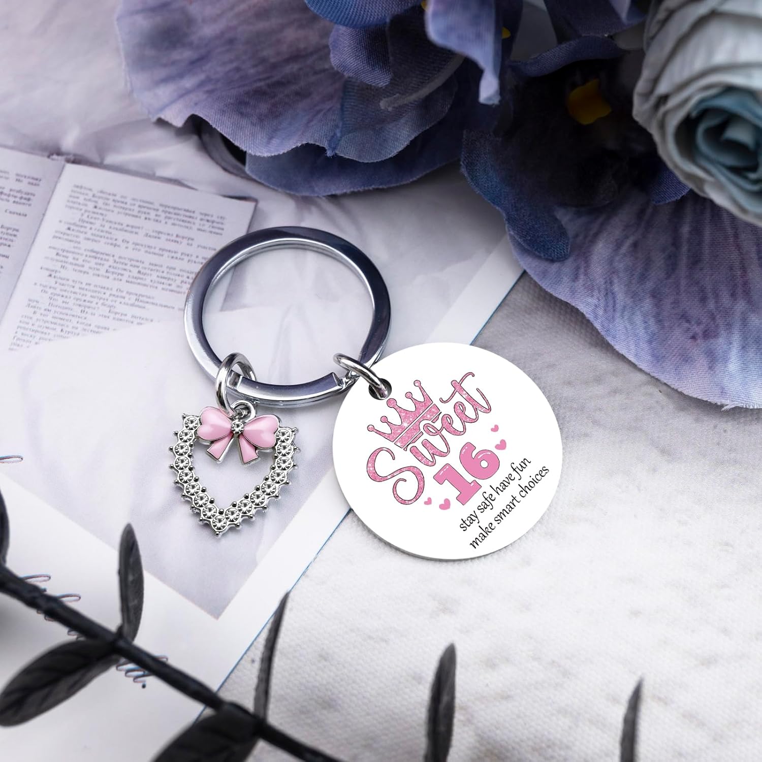 Sweet 16 Birthday Gifts for Girls Sweet 16 Keychain for Teen Girls | 16th Birthday Gifts for Girls Sweet Sixteen Gifts for Teen Girls Sweet Sixteen Birthday Gifts for Sister Daughter Niece