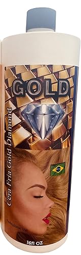 Cera Fria Oro Diamante Medio Litro Keratina Capilar Ultra Fuerte
