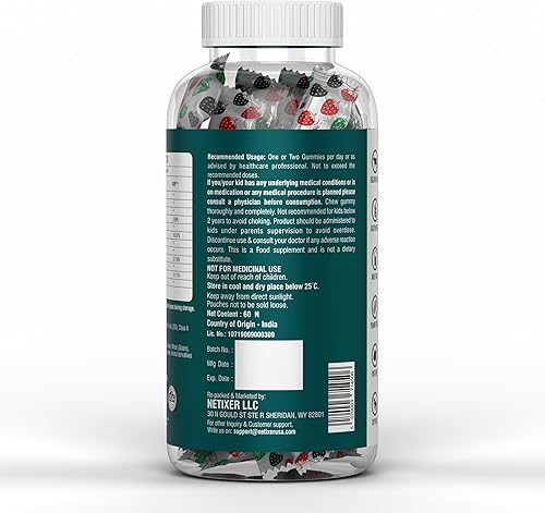 Miniatura 3 de Gomitas de visión ocular  con vitamina C, E, A, luteína, zeaxantina, astaxantina y DHA  60 gomitas  Apoya el bienestar ocular y el sueño reparador