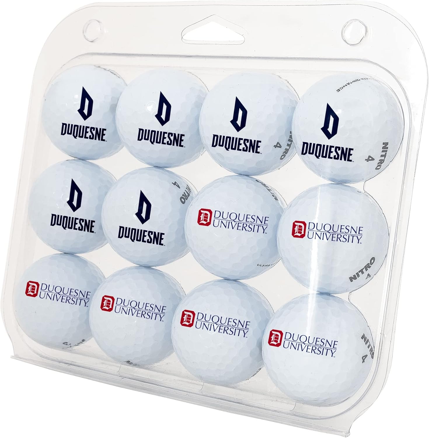 Desert Cactus Duquesne University Golf Balls 12 Pack – DU Dukes Full Color Dozen – Officially Licensed Sport Team Accessory