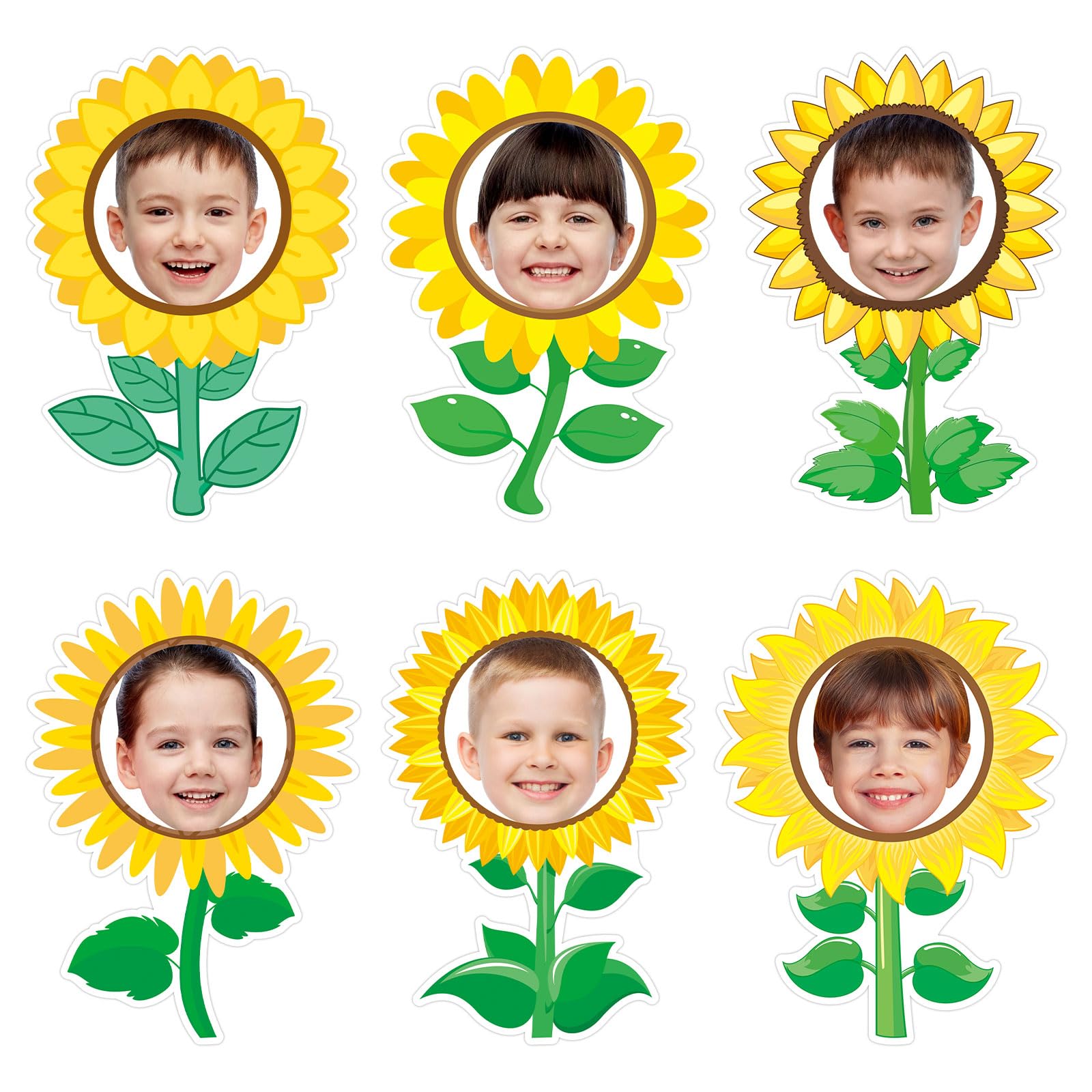 36 Pcs Sunflower Cutouts for Bulletin Board Decoration Fall Cutouts with Photo Space for DIY Craft for Autumn Classroom Party Décor