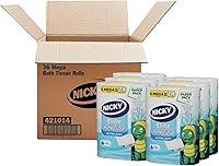Vista 1 de Nicky Elite - Papel higiénico con embalaje de papel reciclable, 36 megarrollos ultra suaves = 144 rollos regulares