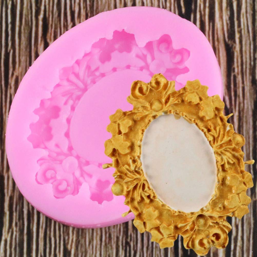 JLZK Forma di Cornice di Moda per Strumenti di Decorazione di Torte Stampo di Cioccolato per La Cucina Stampo in Silicone Fondente Fai da Te