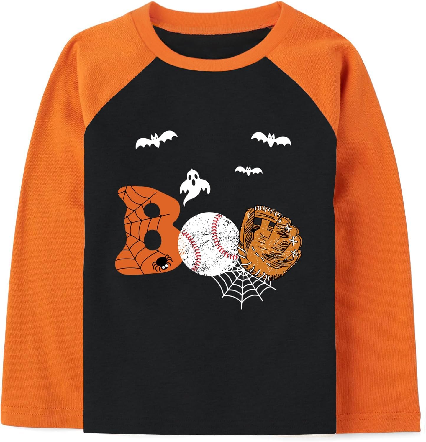 Kids Halloween Shirts Skeleton Ghost T Shirt Boys Boo Tees 3-11T