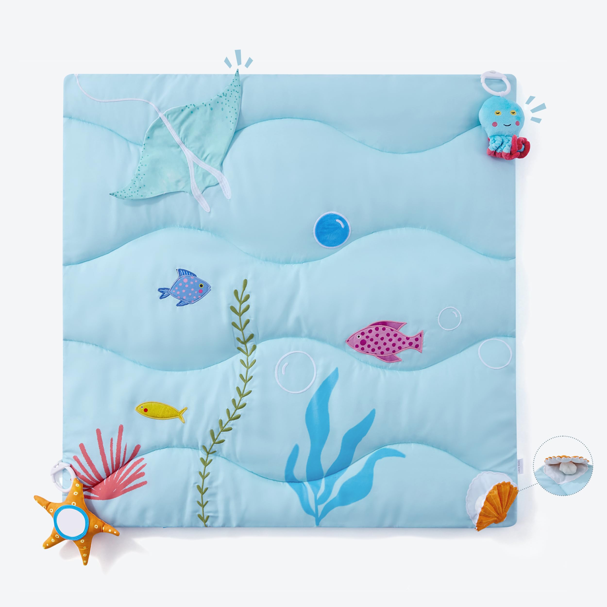 Amazon.com : UTEX 9-in-1 Tummy Time Mat, Baby Sensory Mat for