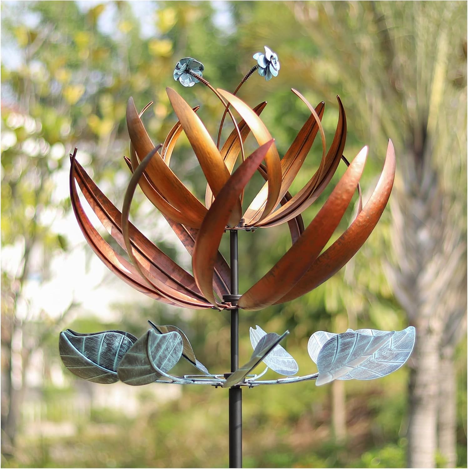 LimeHill Wind Spinner for Yard and Garden Large Metal