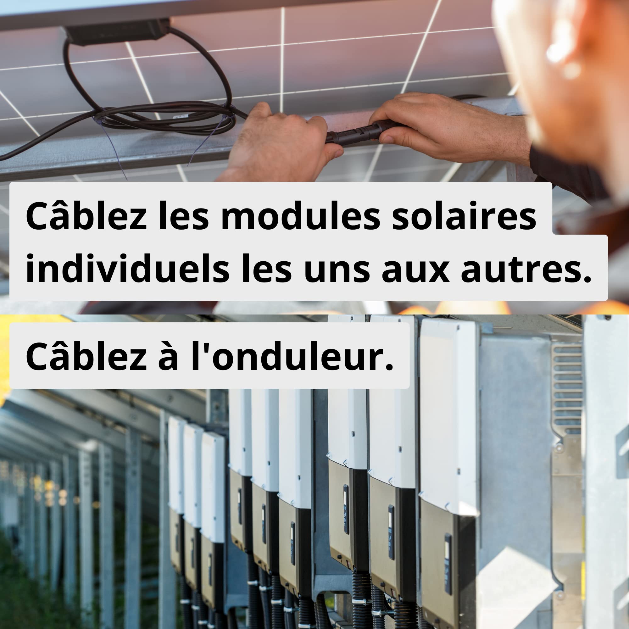 10 mètres de câble solaire Lapp ÖLFLEX SOLAR XLS-R T 2X2,5mm² BK/RD Câble solaire jumelé