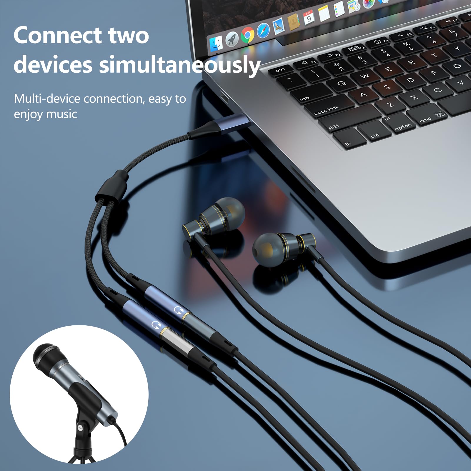 Adaptateur USB-C Vers Jack 3,5 Mm - Puce Hi-Fi, Alliage Aluminium, Pour Téléphone/ordinateur - 9