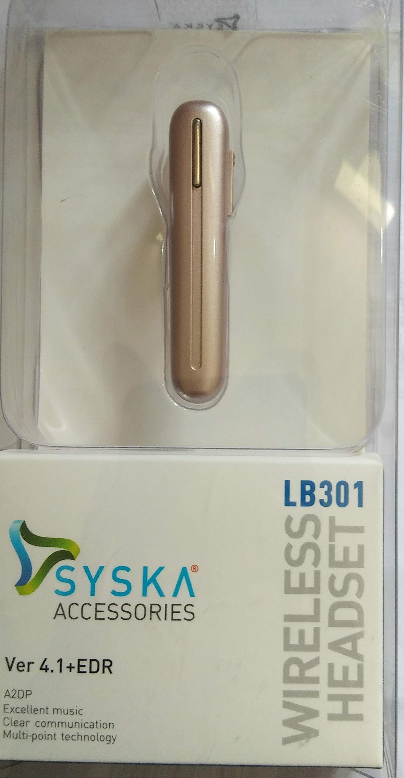 Syska LB301 Bluetooth Headset - Gold
