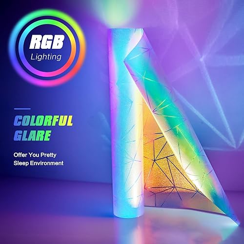 Miniatura 7 de Coavas Película de privacidad para ventana de arco iris calcomanías decorativas holográficas para ventana de vidrio esmerilado para baño, prisma de