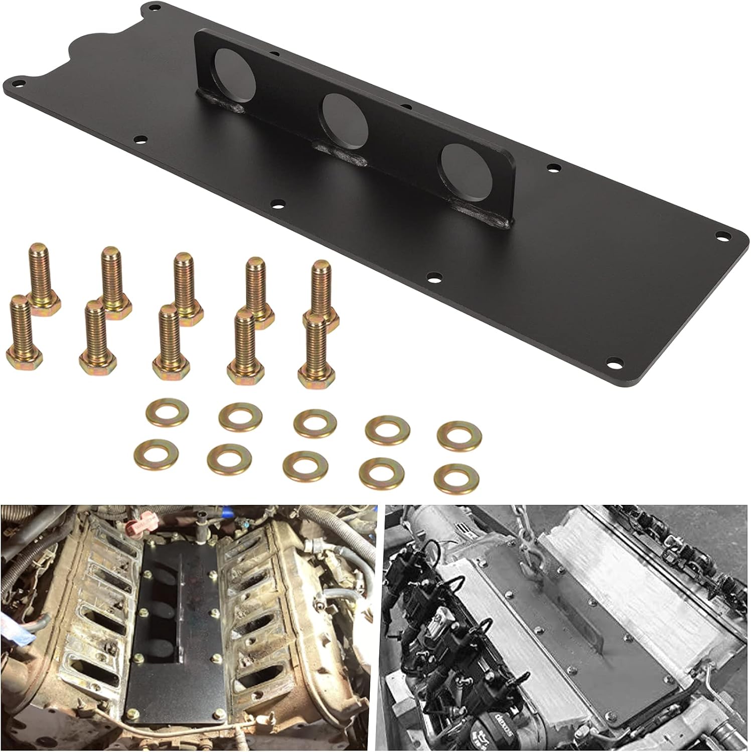 Bonbo Engine Hoist Lift Plate Perfectly Compatible with GM LSX LS1 Hoist Picker Crane 4.8 5.3 5.7 6.0 6.2 7.0 Gen III IV LQ4 LQ9 LS LS2 LS3 LS6 LM7 LR4 L59 L33 L96 L76