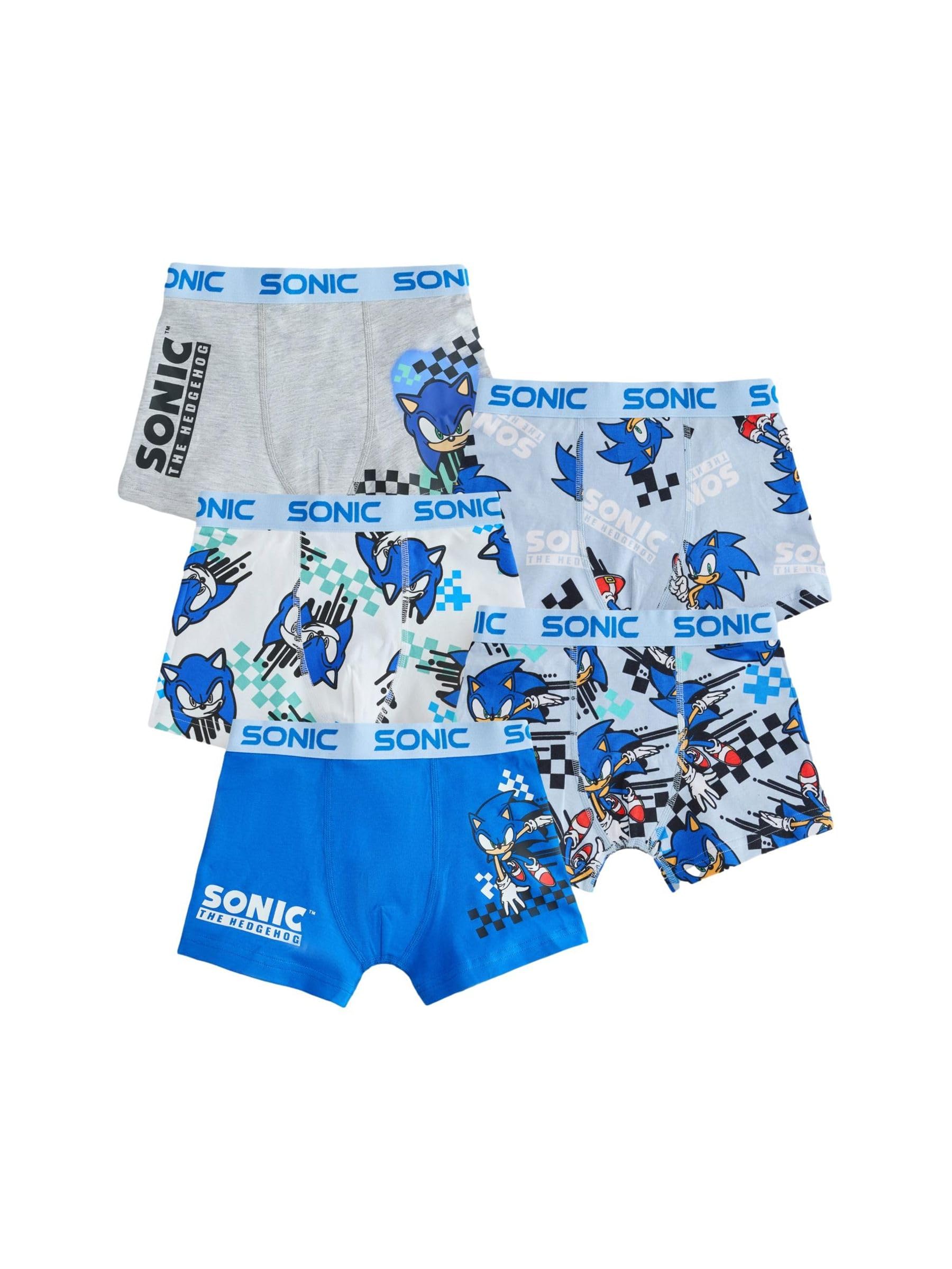 NEXT Jungen Unterhosen im 5er-Pack, Sonic, der Igel