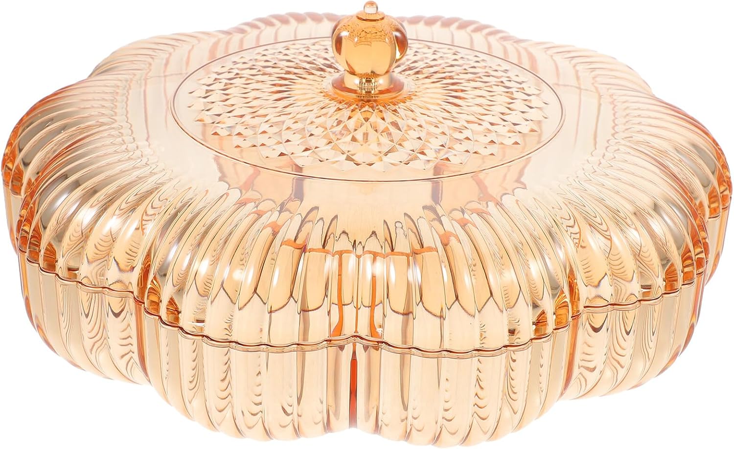 Luxury Candy Tray with Compartments, Elegant Golden Snack Serving Plate for Home…
