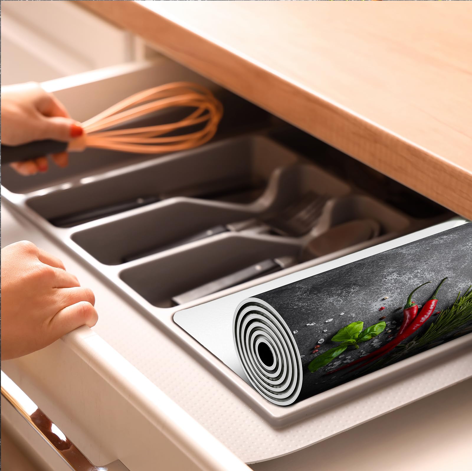 KitchenYeah® Inductie beschermer 80x52 cm - Zwart - Quote - Bon appétit