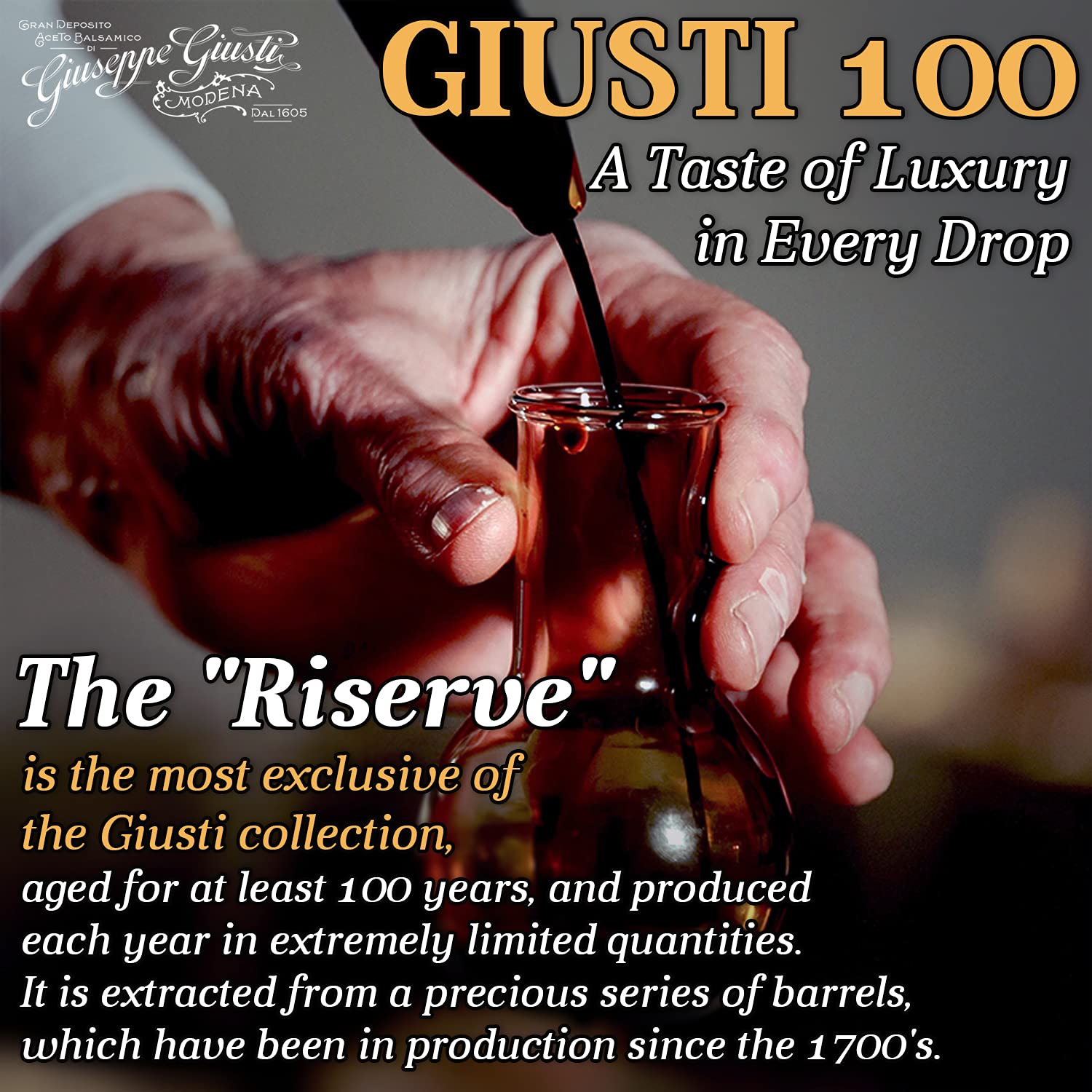 Giusti 100year Aceto Balsamico di Modena Grande Vecchio Grade