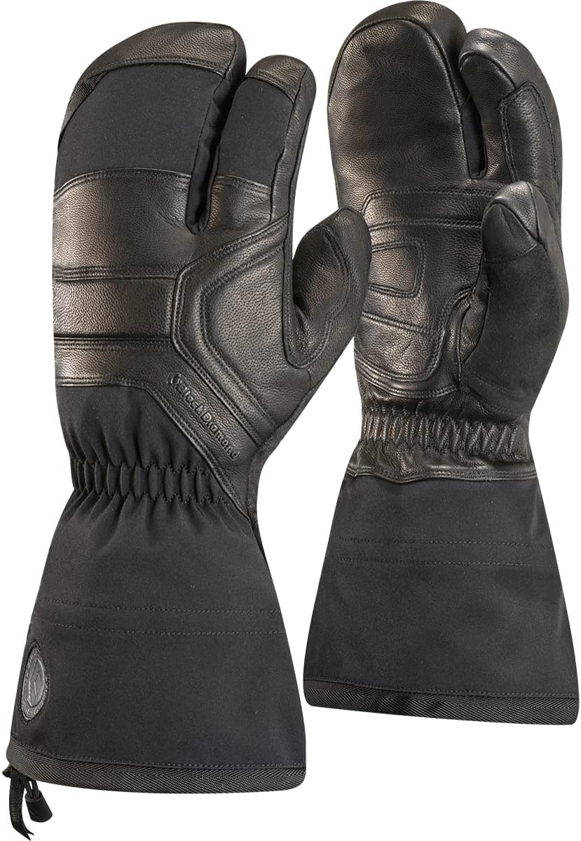 BLACK DIAMOND Men's Guide Finger Gloves Waterproof Gore-TEX Cold Weather Gloves for Ski, Snowboarding, Mountaineering