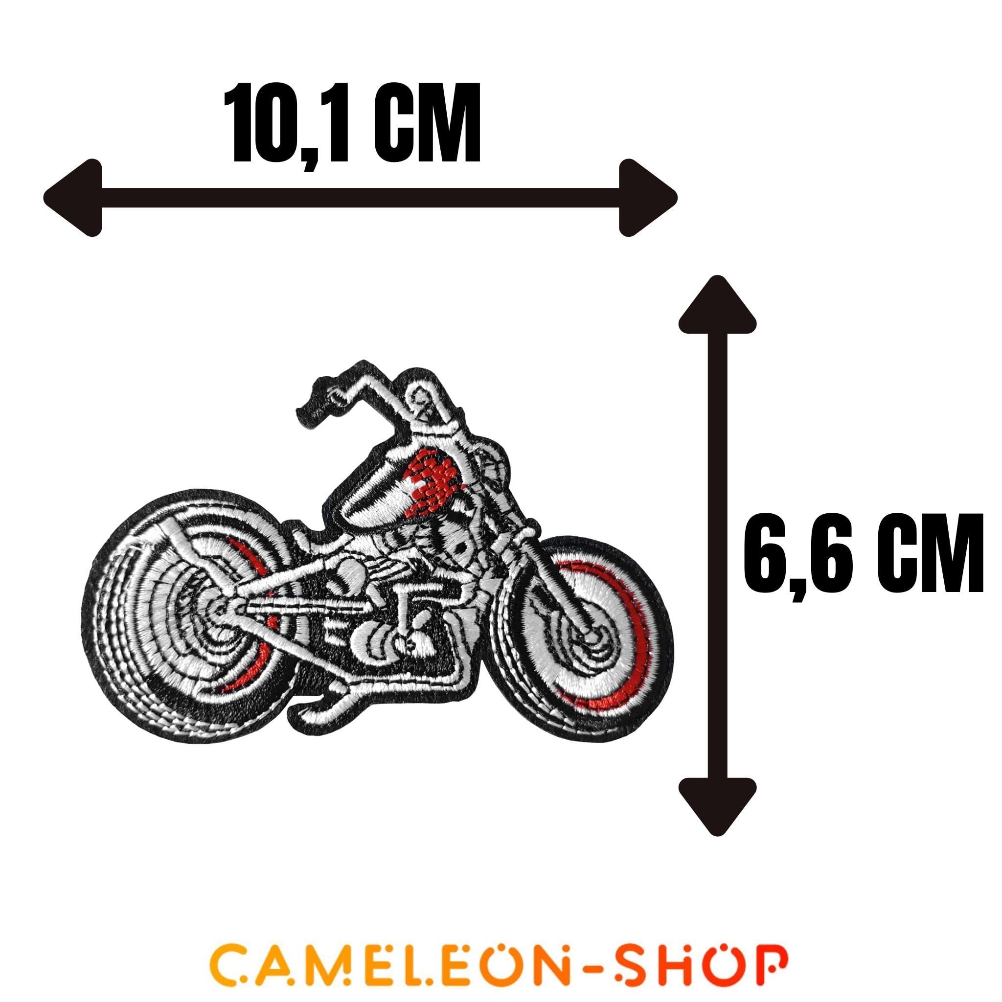 Écusson Thermocollant Motard Chrétien Fier - Patch 90x90mm à Coudre Ou Repasser