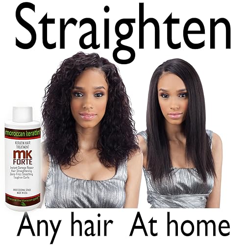 Miniatura 2 de FORTE - Tratamiento alisador brasileño para todo tipo de cabello, grueso, rizado, africano, negro, hispano, dominicano, queratina para Alisar El Pelo