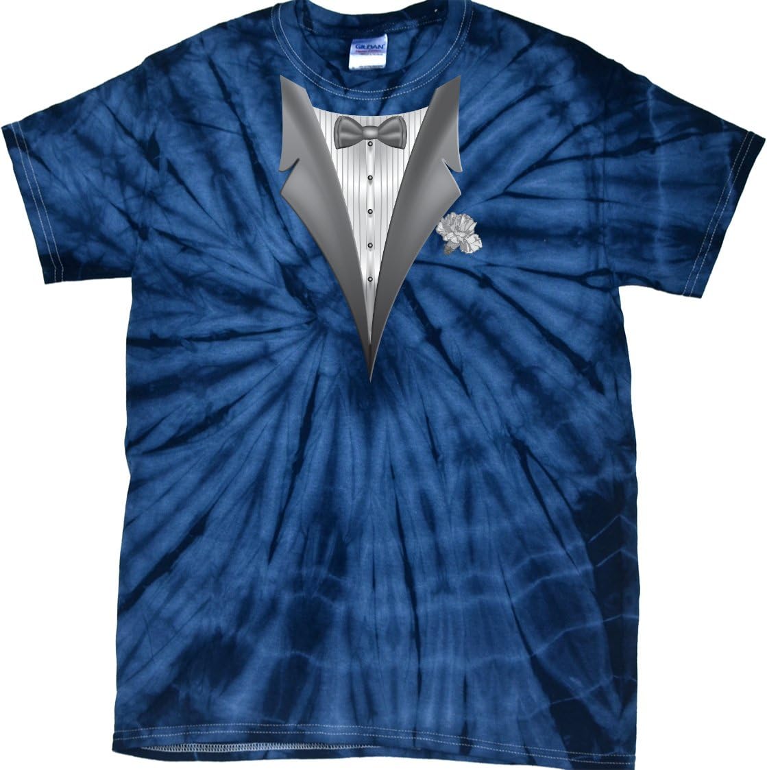 Buy Cool Shirts Tuxedo T-Shirt White Flower Spider Tie Dye Tee