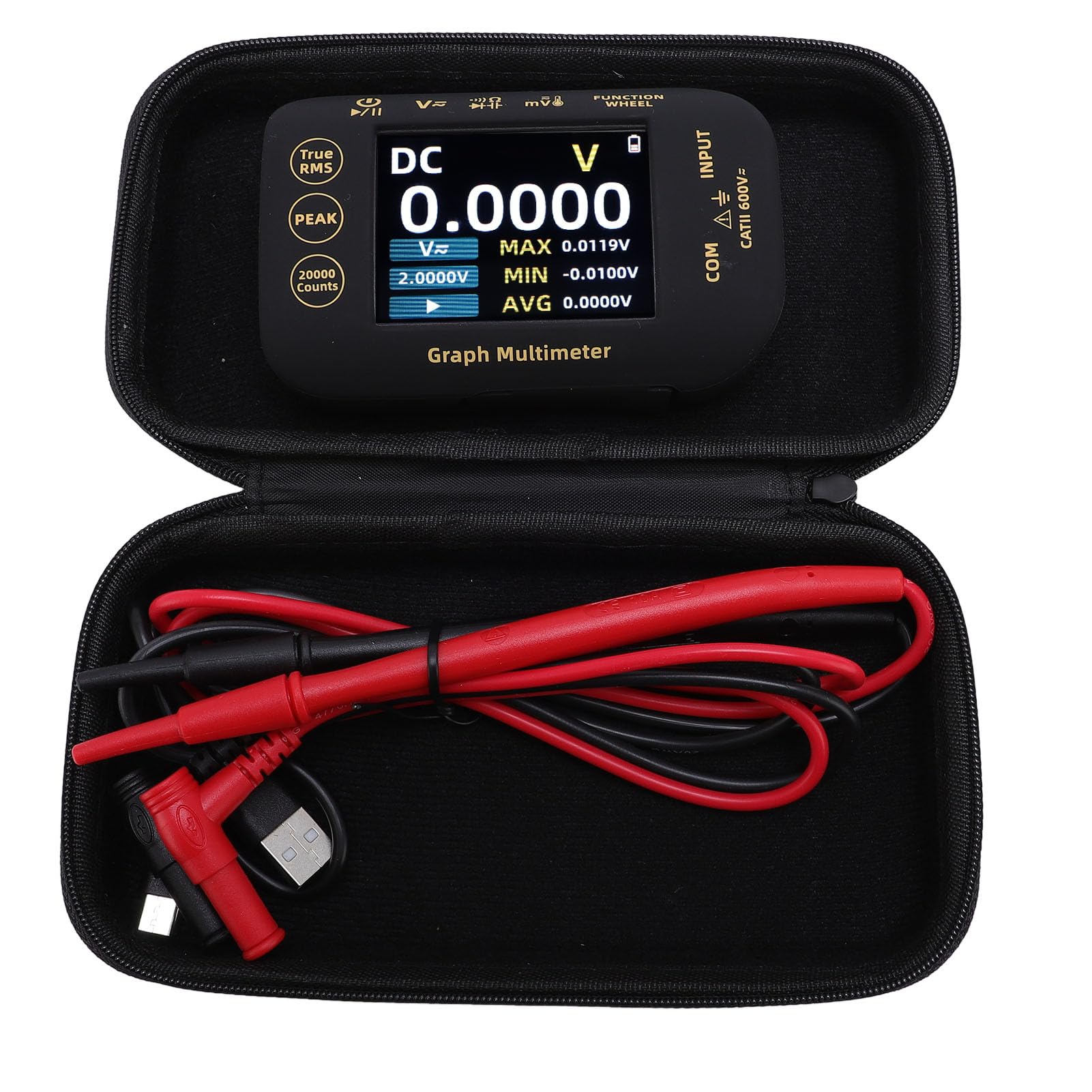 Multimetro Digitale Fotovoltaico, Schermo a Colori TFT Ad Alta Risoluzione S450 con Gamma Automatica, Registrazione Dati, per Test di Sistemi Fotovoltaici