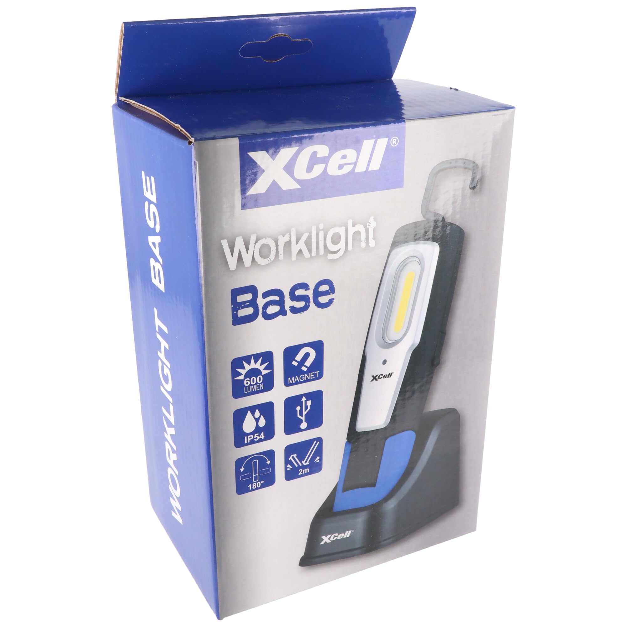 XCell 146726 Work Base, SMD LED lampa robocza zasilana bateriami 600 lm, 250 lm, 120 lm