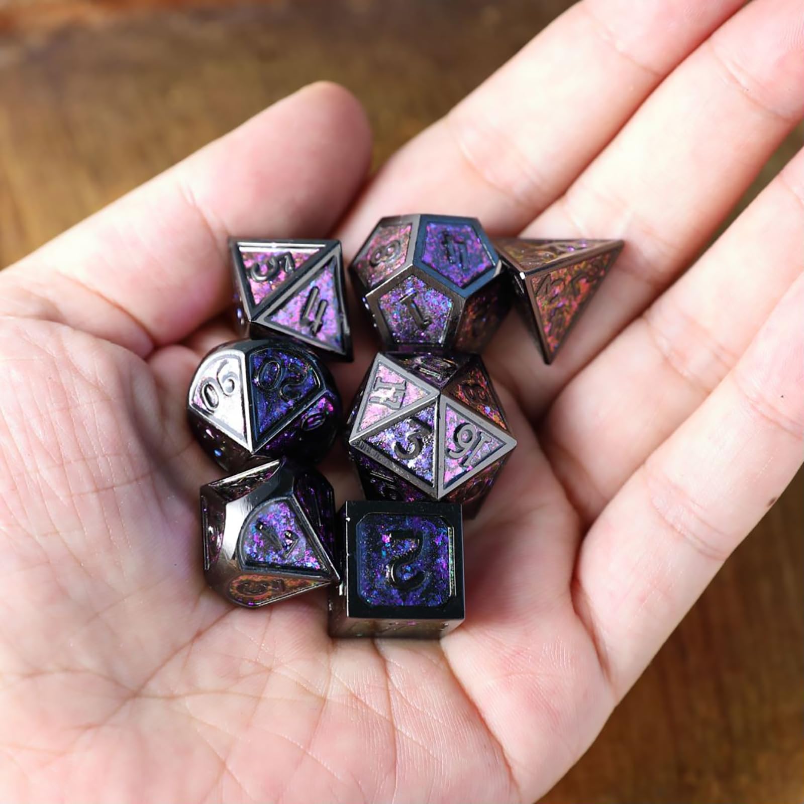Lot de 7 dés pour Donjons et Dragons - GENERIC - Bleu - Jeu de dés Lot de 7 dés pour Donjons et Dragons - GENERIC - Bleu - Jeu de dés