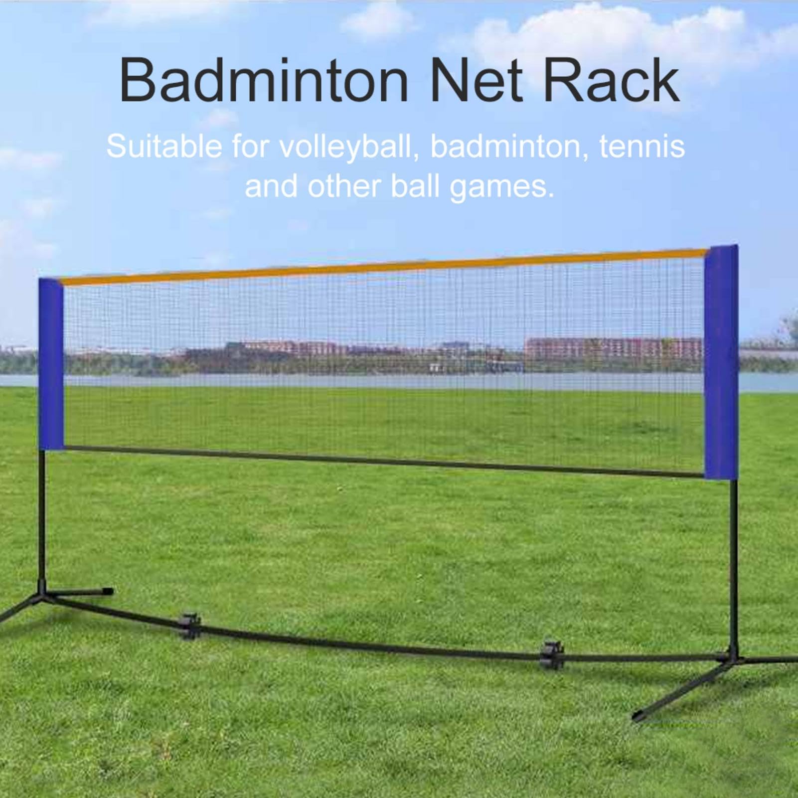 Set di Badminton Compatto - Badminton Esterno Leggero Attrezzature | Sportive Interni Versatili | Struttura Di Regolabile per Badminton, Attività Di in Famiglia Rete per