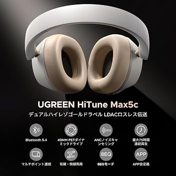 Ugreen Hitune Max 5C ANC Over-Ear Bluetooth Headset