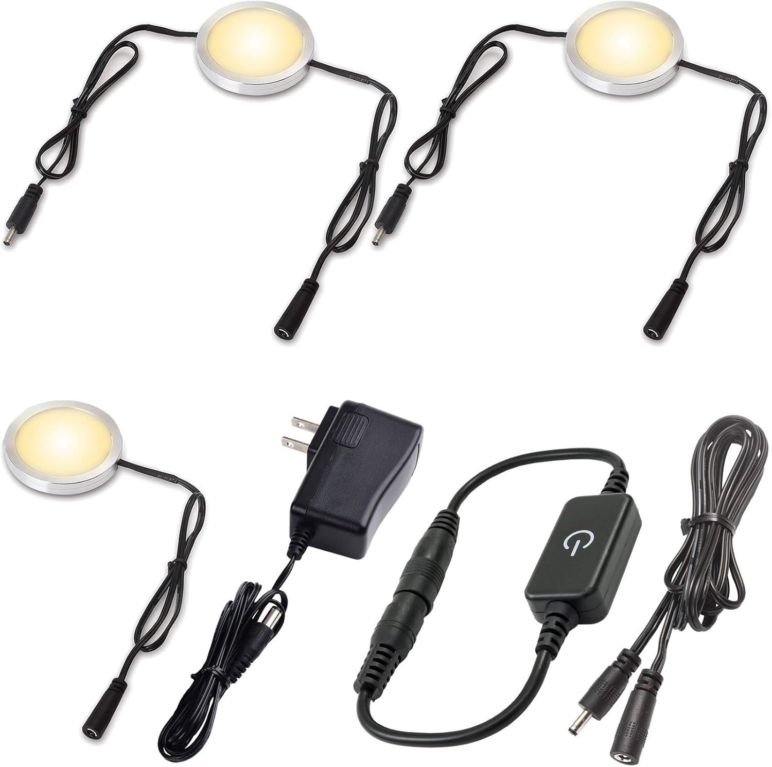 Lvyinyin Under Counter Light Kit, Daisy Chained Linkable