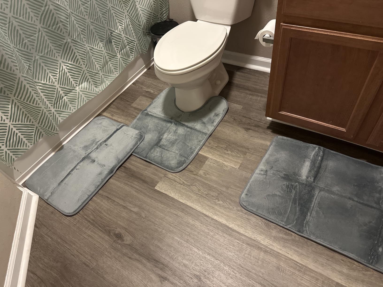 3 pieces/small area rug, super absorbent bath mat photo review