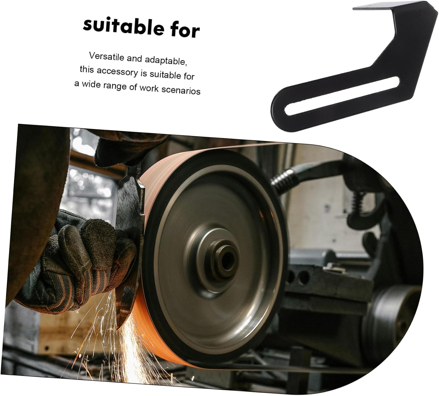 Mikikit Grinder Accessory Tool Bracket Stand for Angle Grinder Reusable Iron Holder for Tool Rack Random Color