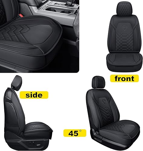 Miniatura 6 de GXT Funda de asiento delantero de automóvil con cuero impermeable, cojín de asiento automotriz para camioneta compatible con modelos seleccionados