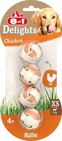 8in1 Delights Ball Top Şeklinde Kemik, 36 gr Köpek Ödülü