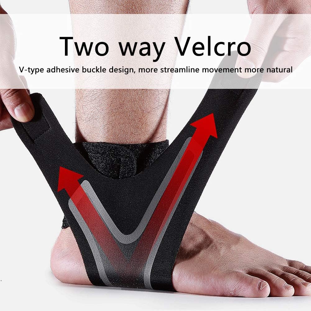 1 Pair Black Ankle Support Sleeve - Image 5