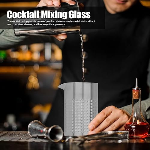 Miniatura 2 de Vaso de mezcla de cóctel de acero inoxidable, mezclador de martini, mezclador, barra de lata, coctelera, coctelera, vaso de coctel, coctelera Boston
